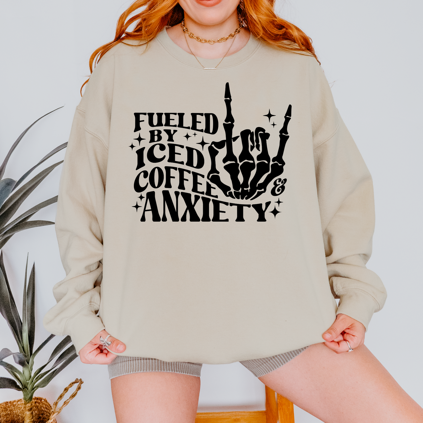 Fueled By Coffee And Anxiety Sweatshirt