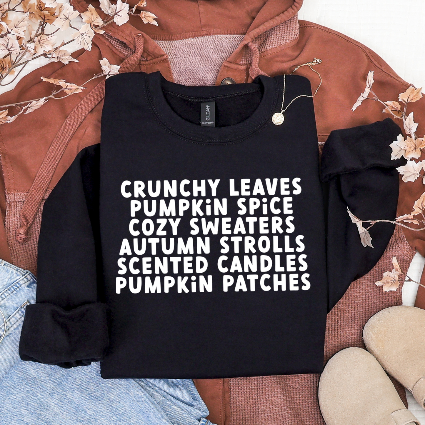 Crunchy Leaves, Pumpkin Spice, Pumpkin Patch Sweatshirt