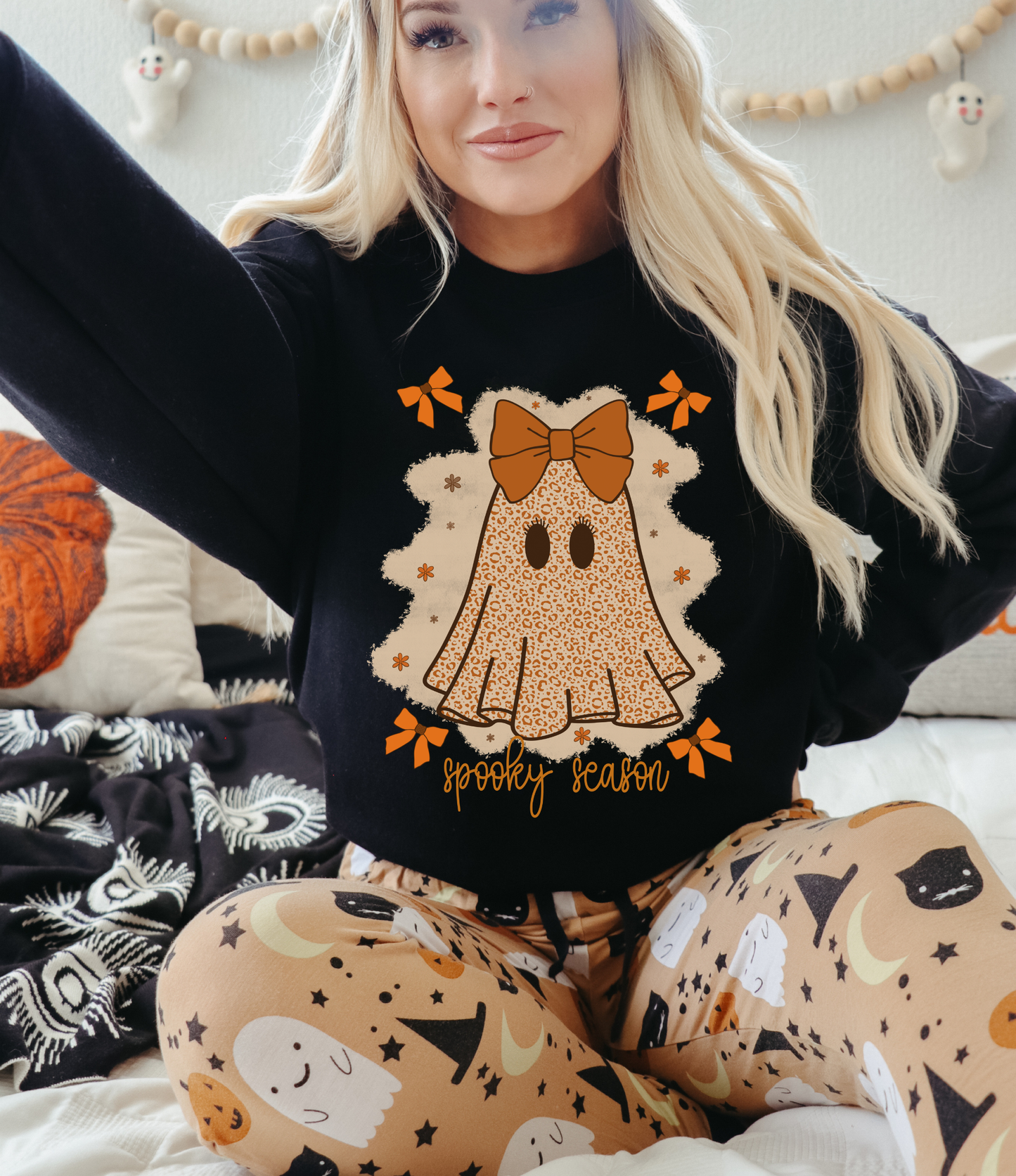 Adorable Ghost Spooky Season Sweatshirt