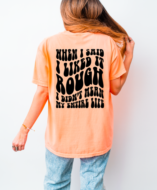 When I Said I Like It Rough I Didn't Mean My Entire Life Shirt