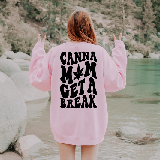 Cannabis Sweatshirt For Moms