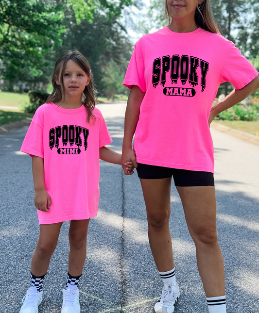 Spooky Mama And Spooky Mini Halloween Tees