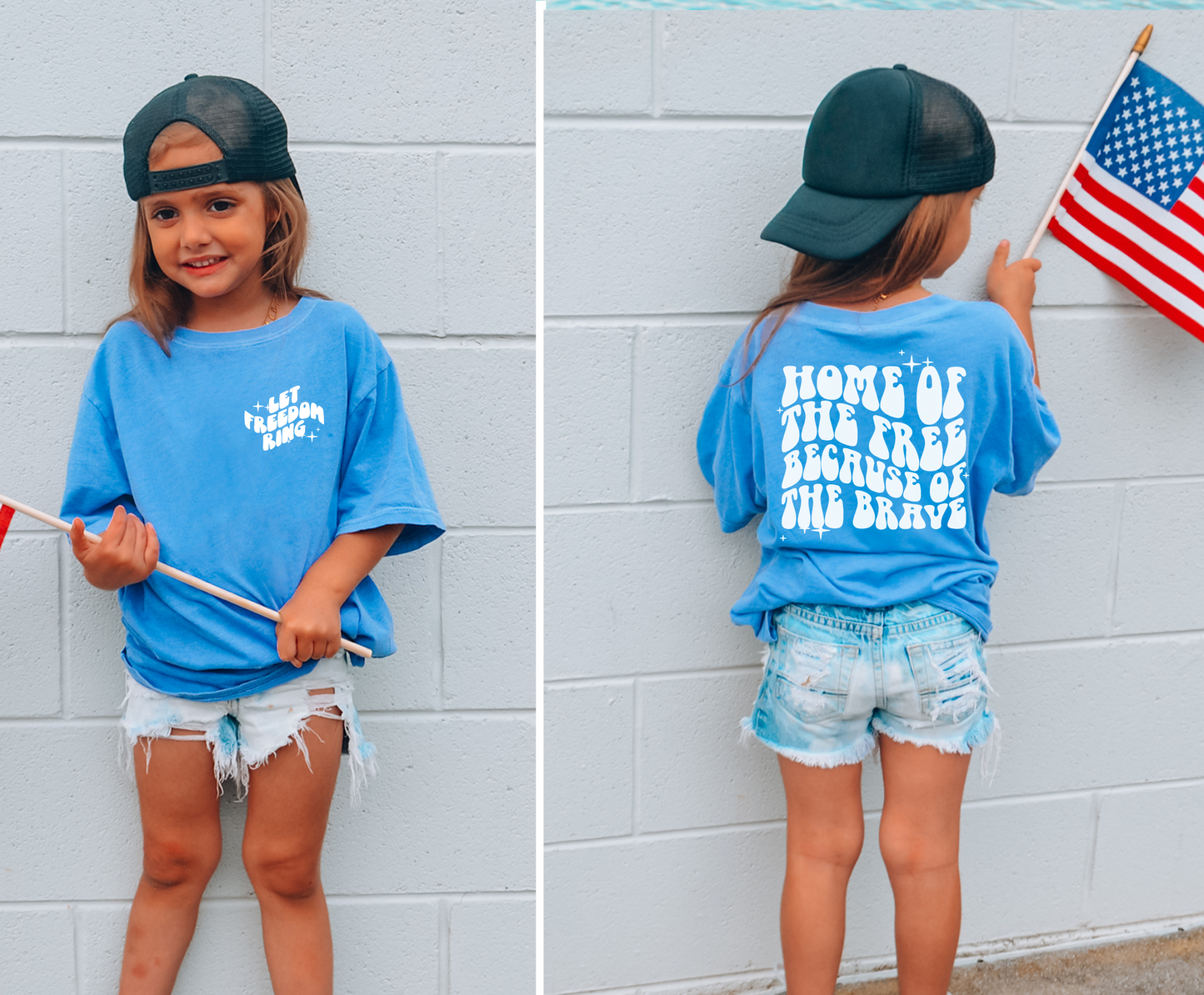 Home Of The Free Because Of The Brave Toddler And Youth Tee