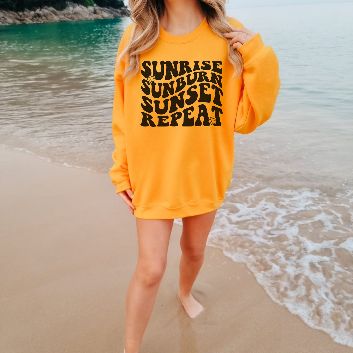 Sunrise Sunburn Sunset Repeat Sweatshirt