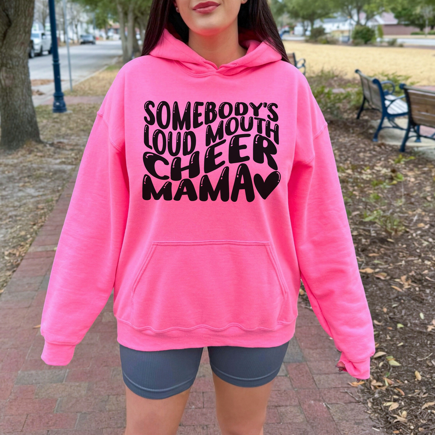 Somebody's Loud Mouth Cheer Mama Hoodie