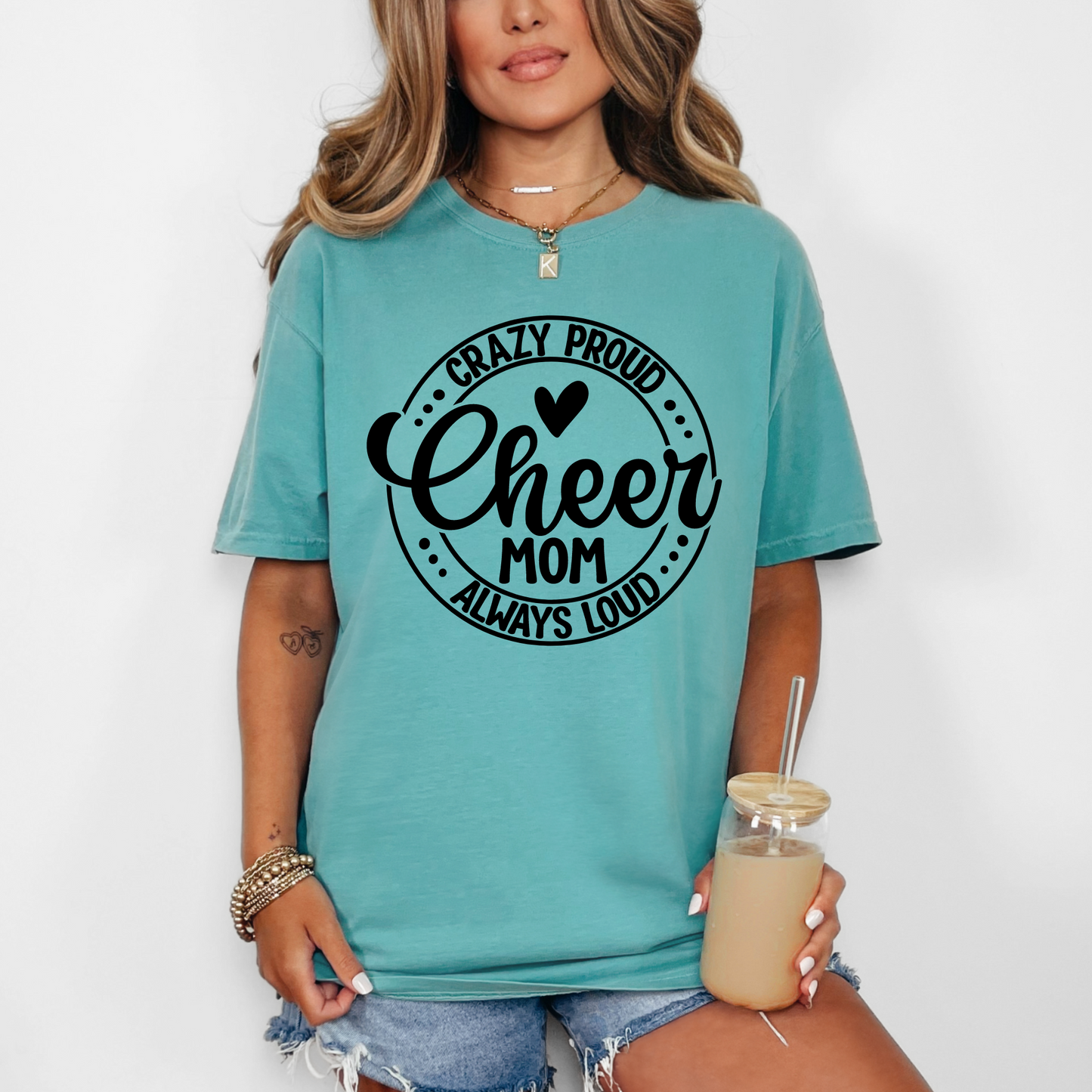 Crazy Proud Always Loud Cheer Mom Shirt