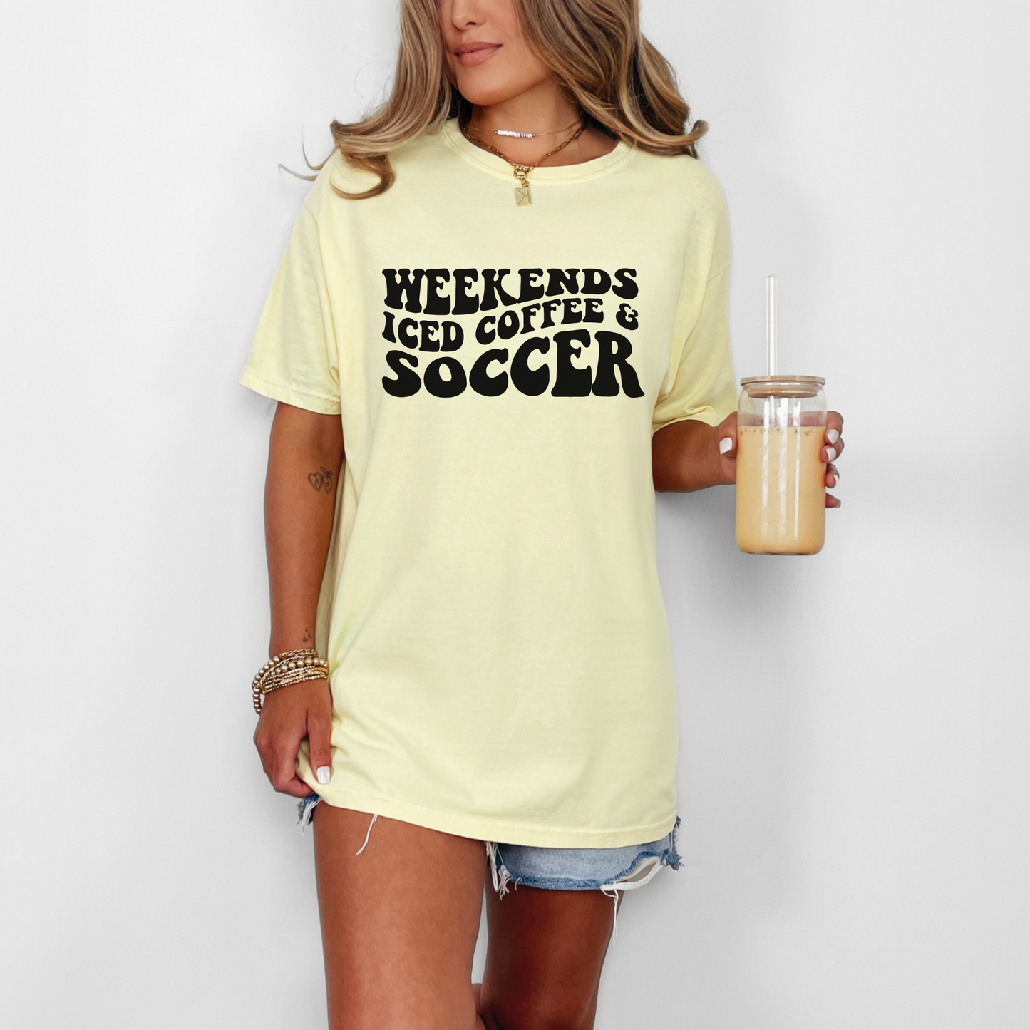 Weekends, Iced Coffee And Soccer Shirt