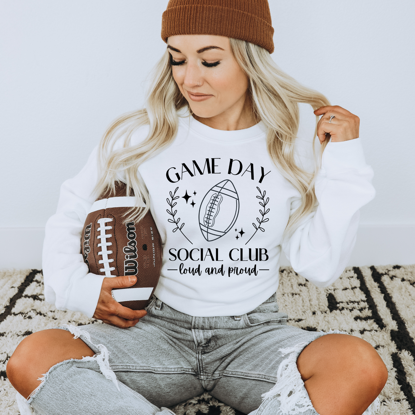 Gameday Social Club Football Sweatshirt