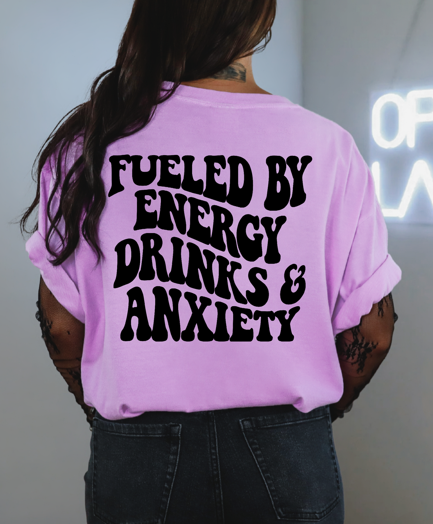 Fueled By Energy Drinks And Anxiety Shirt