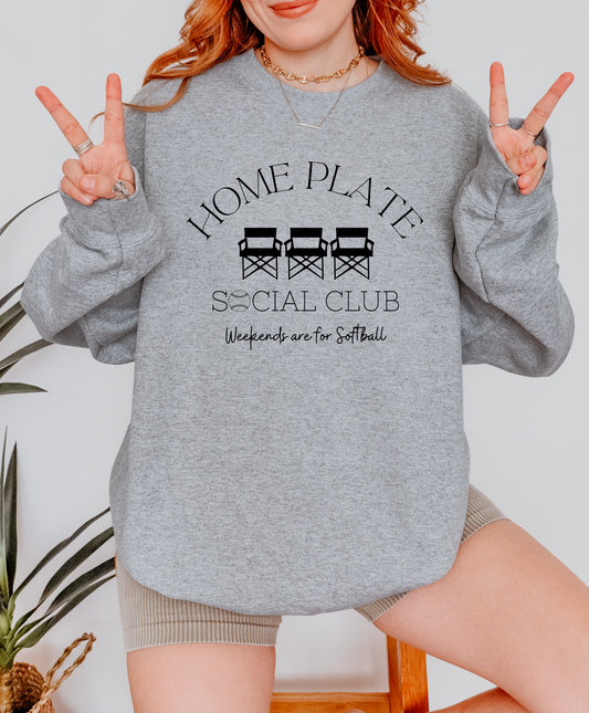 Home Plate Social Club Softball Sweatshirt