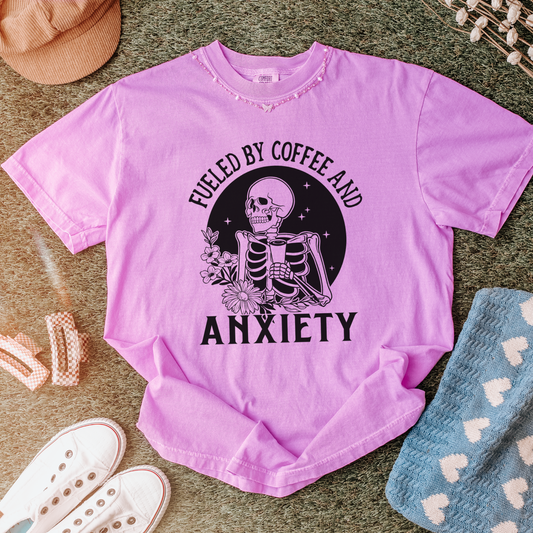 Fueled By Coffee And Anxiety Shirt