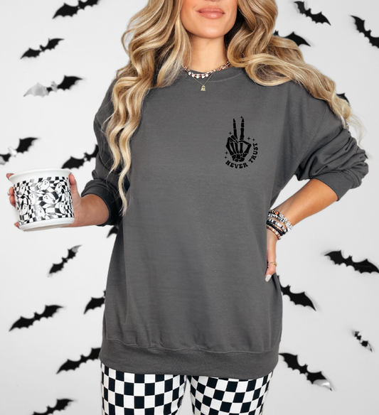 Never Trust The Living Sweatshirt