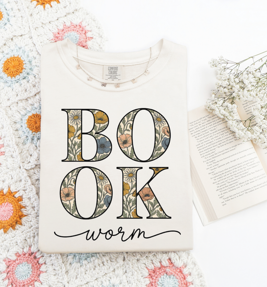 Book Worm Floral Shirt