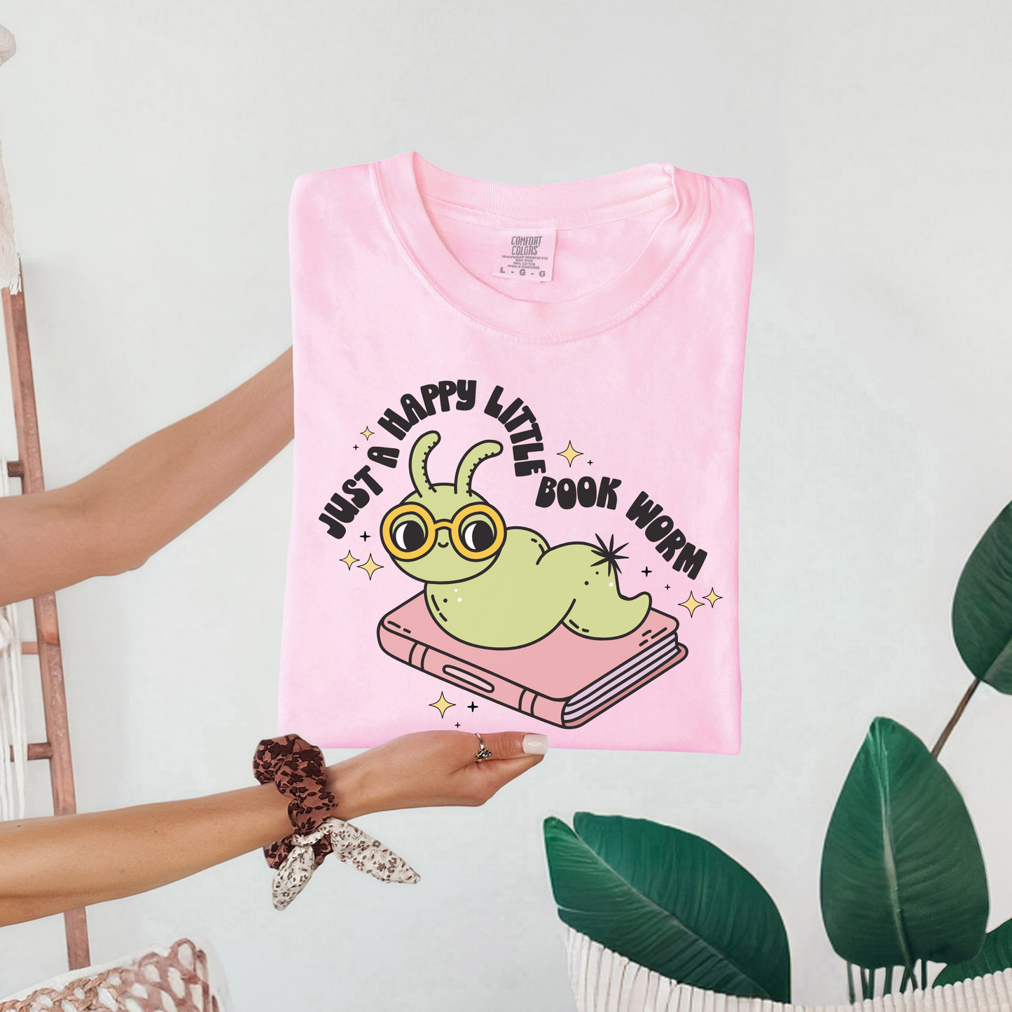 Just A Happy Little Book Worm Shirt