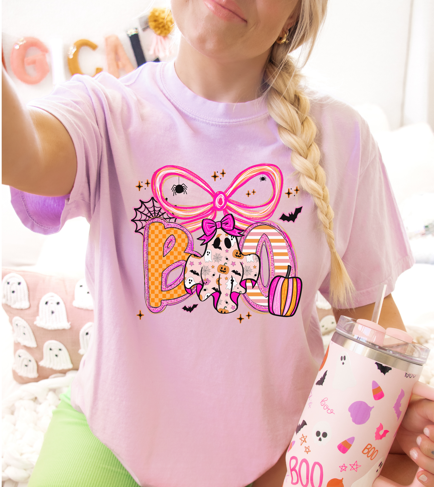 Adorable Boo Comfort Colors Halloween Shirt