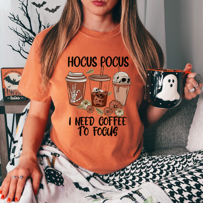 Hocus Pocus I Need Coffee To Focus Shirt