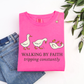 Walking By Faith Tripping Constantly Goose Shirt