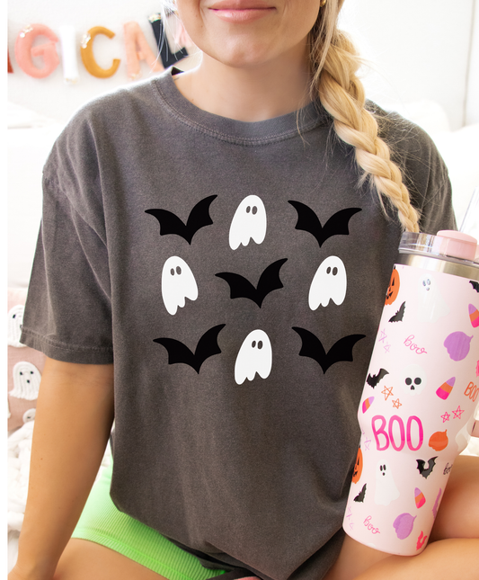 Ghosts And Bats Halloween Shirt