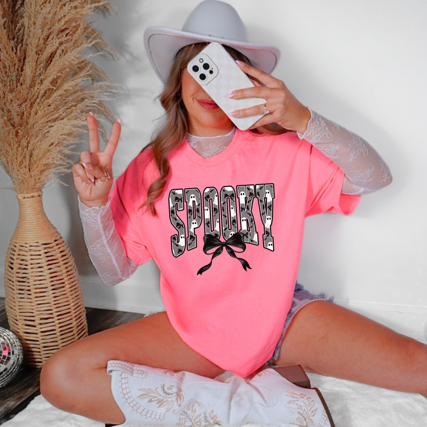 Neon Spooky Ghost Shirt