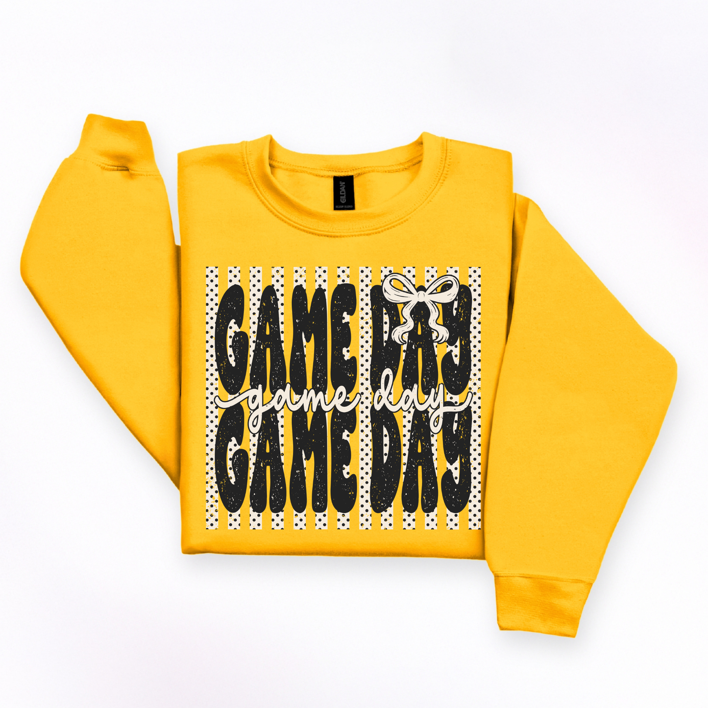 Gameday Preppy Striped Sweatshirt