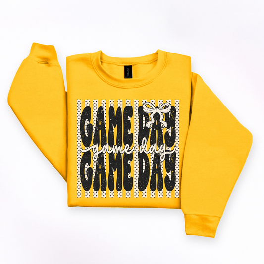 Gameday Preppy Striped Sweatshirt
