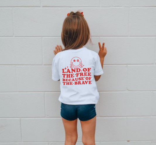 Land Of The Free Because Of The Brave Youth Shirt