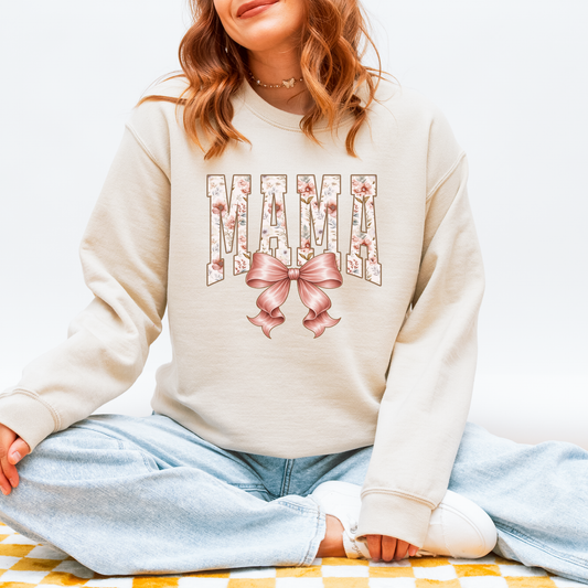 Mama Floral Shirt Sweatshirt