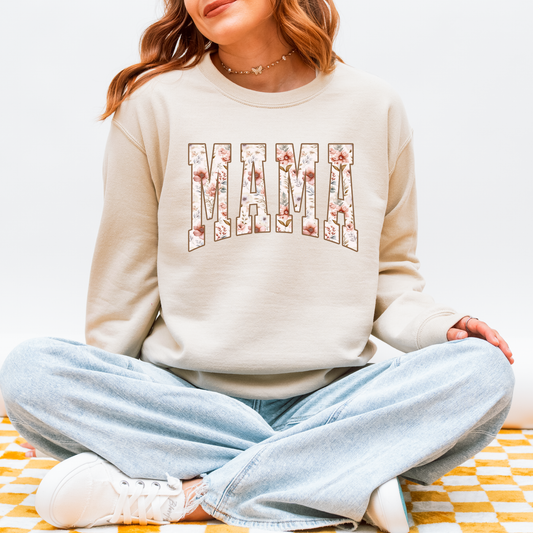 Mama Floral Shirt Sweatshirt