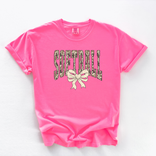Softball Camo Print Shirt