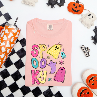 Doodle Art Spooky Halloween Shirt