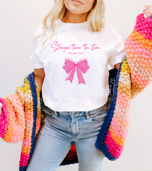 Stronger Than The Storm Bow Shirt