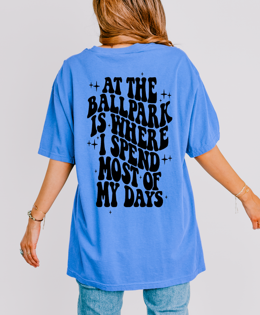 At The Ballpark Is Where I Spend Most Of My Days Shirt