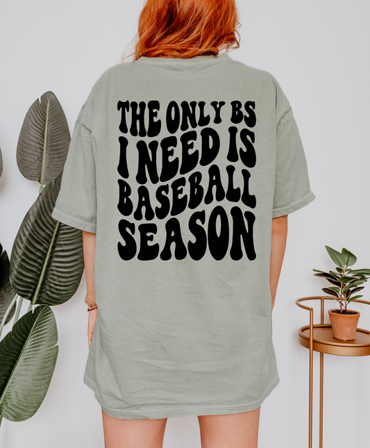 The Only BS I Need Is Baseball Season Shirt