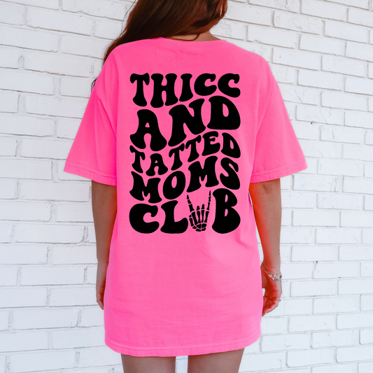 Thicc And Tatted Moms Club Shirt