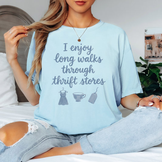 I Enjoy Long Walks Through The Thrift Stores Shirt