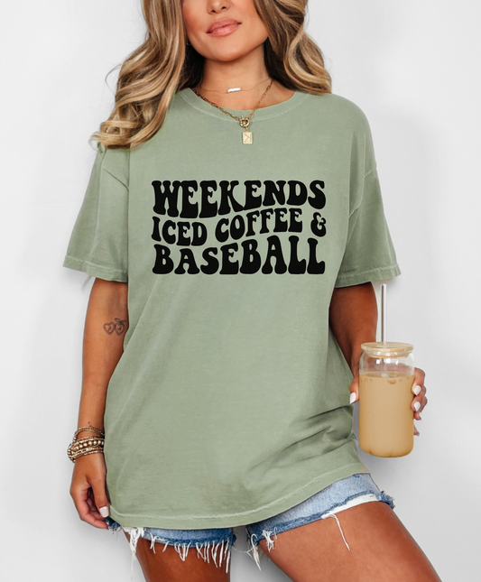 Weekends, Iced Coffee & Baseball Shirt