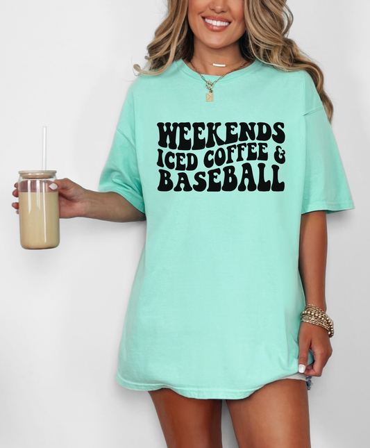 Weekends, Iced Coffee & Baseball Shirt